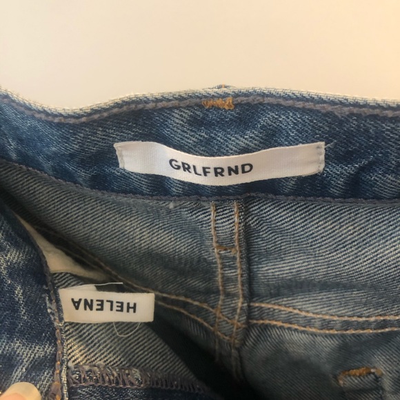 GRLFRND jeans size 25, high rise straight - Picture 2 of 8